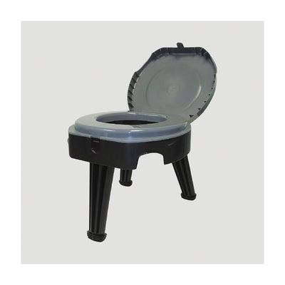 Reliance Products Fold-to-Go Collapsible Portable Lightweight Toilet, Black