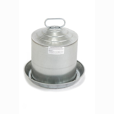 Miller Manufacturing 2 Gallon Double Wall Metal Poultry Fount Automatic Waterer - VMInnovations