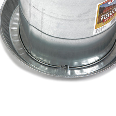 Miller Manufacturing 5 Gal Double Wall Metal Poultry Automatic Waterer, (4 Pack) - VMInnovations