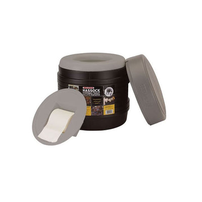 Reliance Products Hassock Portable Camping Toilet w/ Double Doodie Plus 2L Bags - VMInnovations