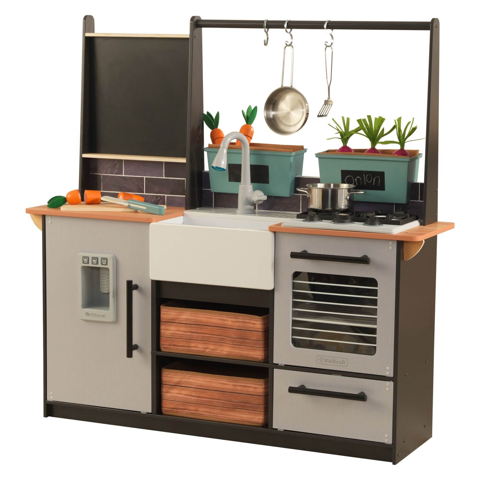 KidKraft Farm to Table Pretend Play Kitchen Playset w/ EZ Assembly (Open Box)