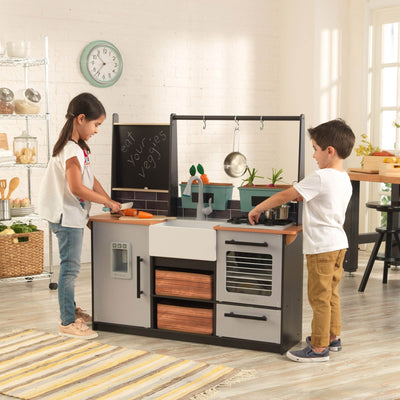 KidKraft Farm to Table Pretend Play Kitchen Playset w/ EZ Assembly (Open Box)