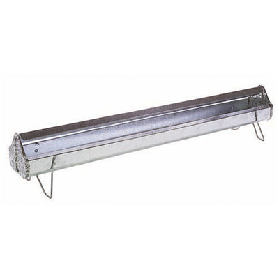Miller Manufacturing Company 48 Inch Poultry Feeder Trough w/ Reel Top, Steel - VMInnovations