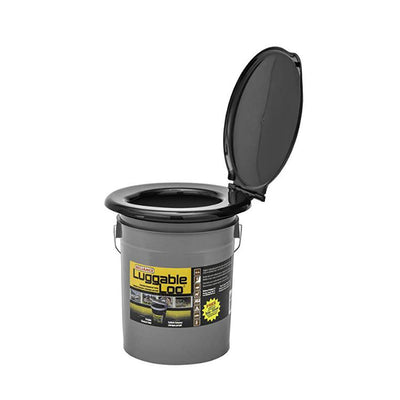 Reliance Products Luggable Loo Portable Lightweight 5gal Toilet, Gray (2 Pack)