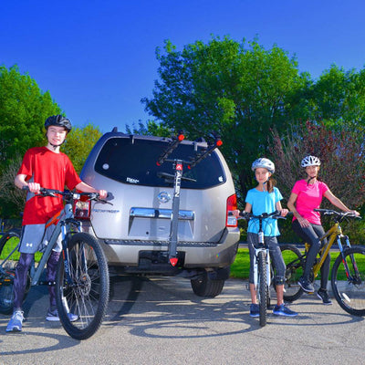 Allen Sports 2 Inch Lockable Hitch 5 Bike Rack with Folding Arms Black(Open Box)