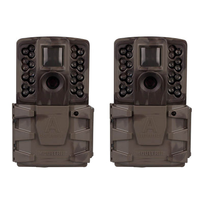 Moultrie A-40 Pro 14MP Low Glow Long Range Infrared Game Trail Camera (2 Pack)