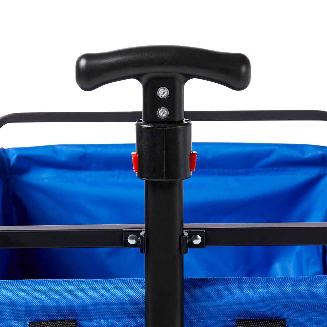 Seina 150 Pound Capacity Folding Outdoor Utility Cart, Blue (Open Box)