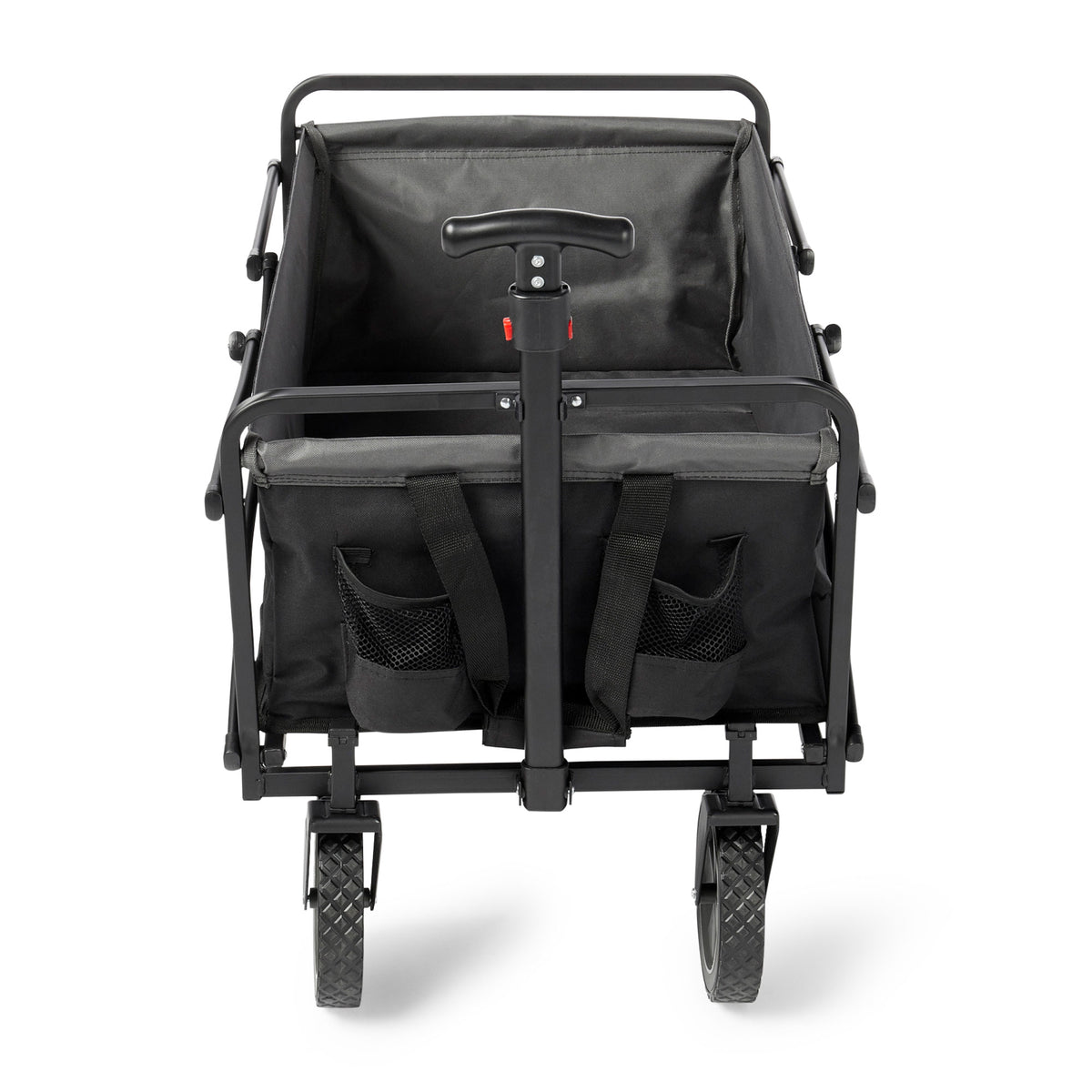 Seina Manual 150 Pound Capacity Heavy Duty Folding Utility Cart, Black/Gray (Refurbished)