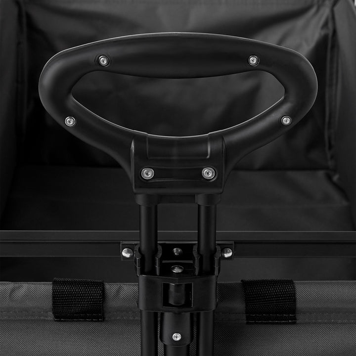 Seina Collapsible Steel Frame Folding Utility Beach Wagon Cart, Gray (Open Box) - VMInnovations