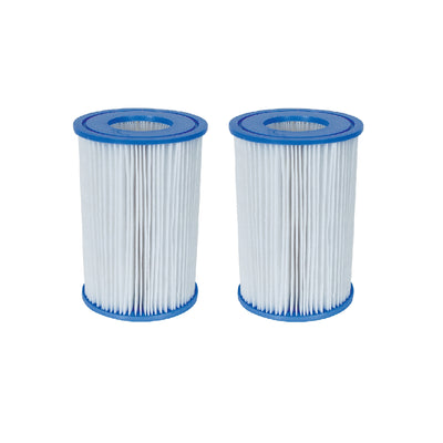 Bestway Swimming Pool Filter Pump Replacement Cartridge Types III/A, 2 Pack - VMInnovations