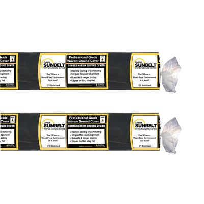 DeWitt Sunbelt 6x300ft Weed Barrier w/ DeWitt Sunbelt 4x300ft Weed Barrier