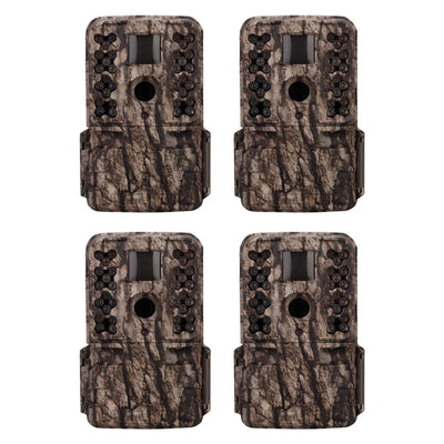 Moultrie M-50 20MP Low Glow Long Range IR Game Trail Camera, White Bark (4 Pack)