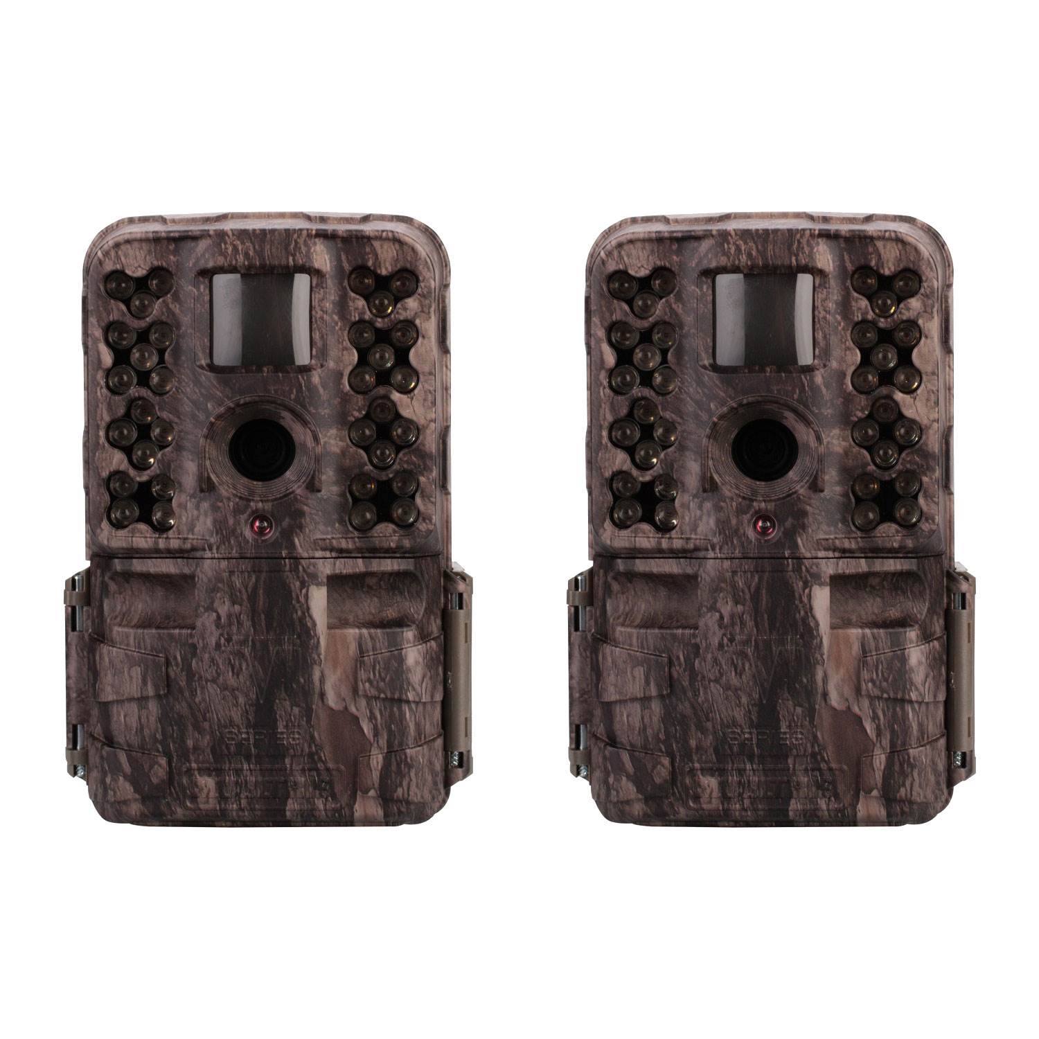 Moultrie M-50i 20MP No Glow Invisible IR Game Trail Camera, Pine Bark (2 Pack)