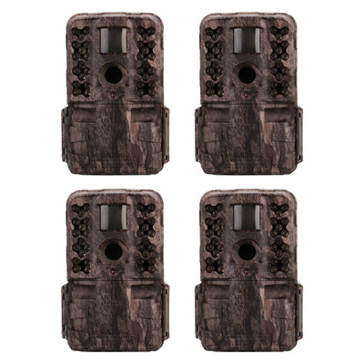 Moultrie M-50i 20MP No Glow Invisible IR Game Trail Camera, Pine Bark (4 Pack)