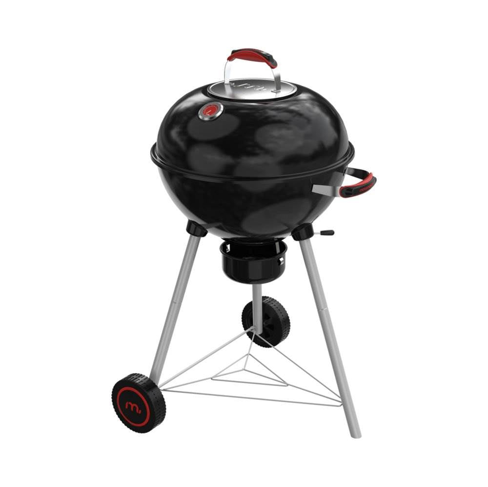 Megamaster 22.5 Inch Durable Built In Kettle Charcoal Outdoor Grill (Open Box) - VMInnovations
