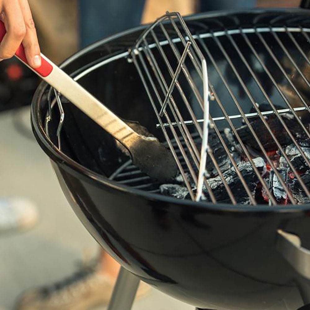 Megamaster 22.5 Inch Durable Built In Kettle Charcoal Outdoor Grill (Open Box) - VMInnovations