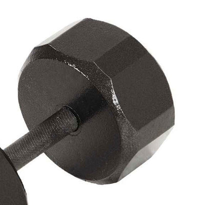 Marcy Pro TSA Hex 25 Pound Home Gym Iron Free Weight Single Dumbbell, Black (1)