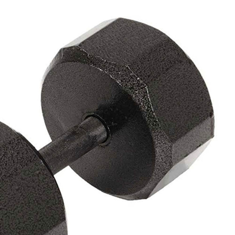Marcy Pro TSA Hex 40 Pound Home Gym Iron Free Weight Single Dumbbell, Black (1)