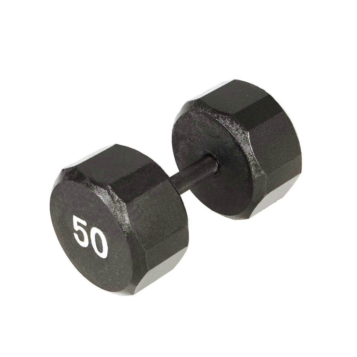 Marcy Pro TSA Hex 50 Pound Home Gym Iron Free Weight Single Dumbbell, Black (1)