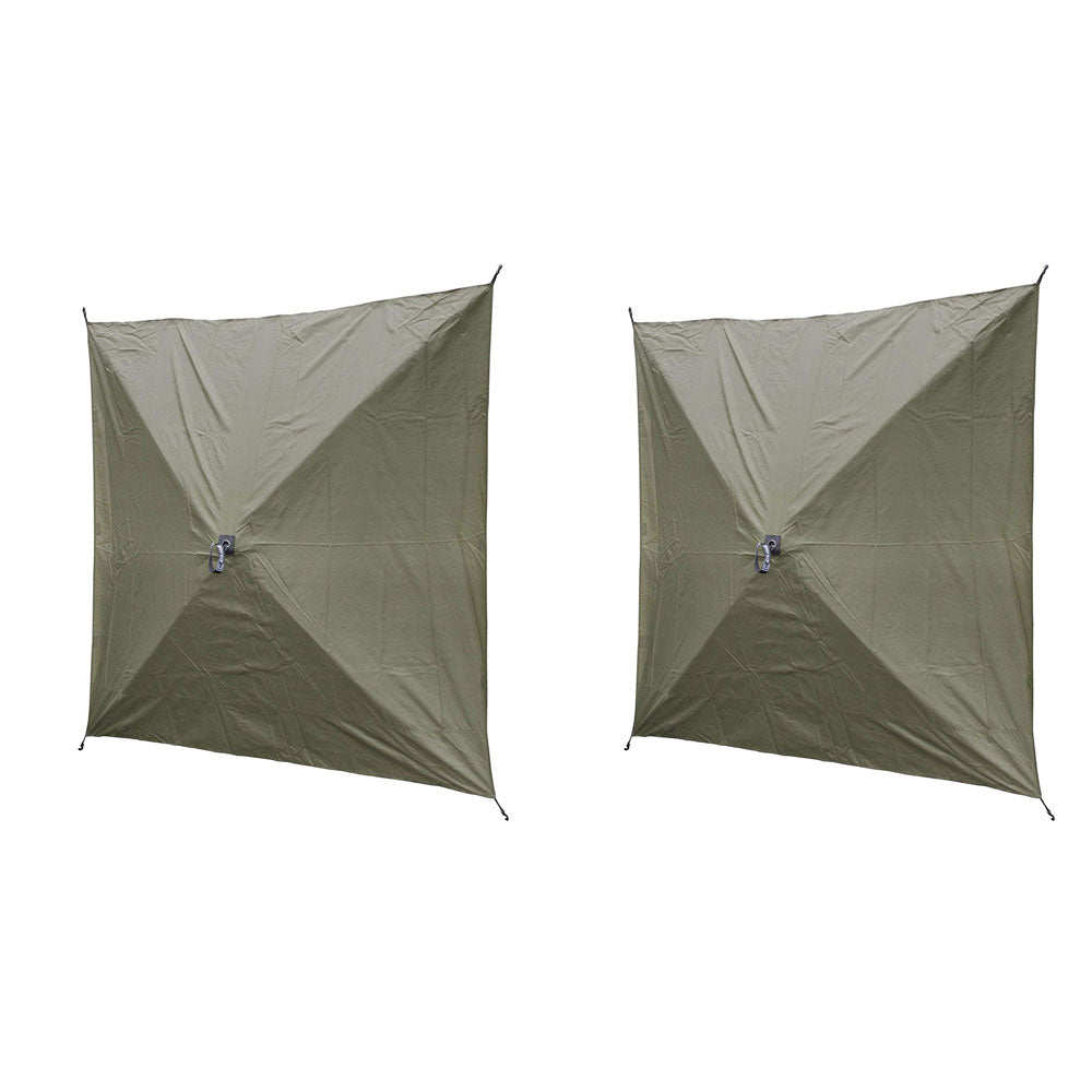 Clam Quick Set Screen Hub Green Tent Wind & Sun Panels, Accessory Only (4 Pack)