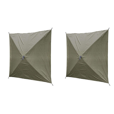 Clam Quick Set Screen Hub Green Tent Wind & Sun Panels, Accessory Only (4 Pack) - VMInnovations