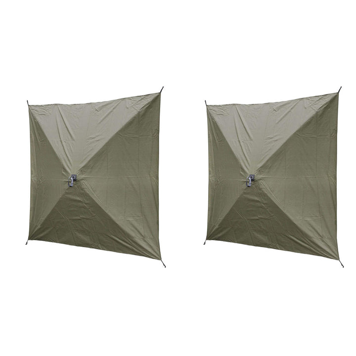 Clam Quick Set Screen Hub Green Tent Wind & Sun Panels, Accessory Only (4 Pack)