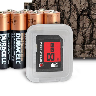 Stealth Cam 8MP Infrared Game Trail Camera, 2 Pack w/ SD Cards & Security Cases