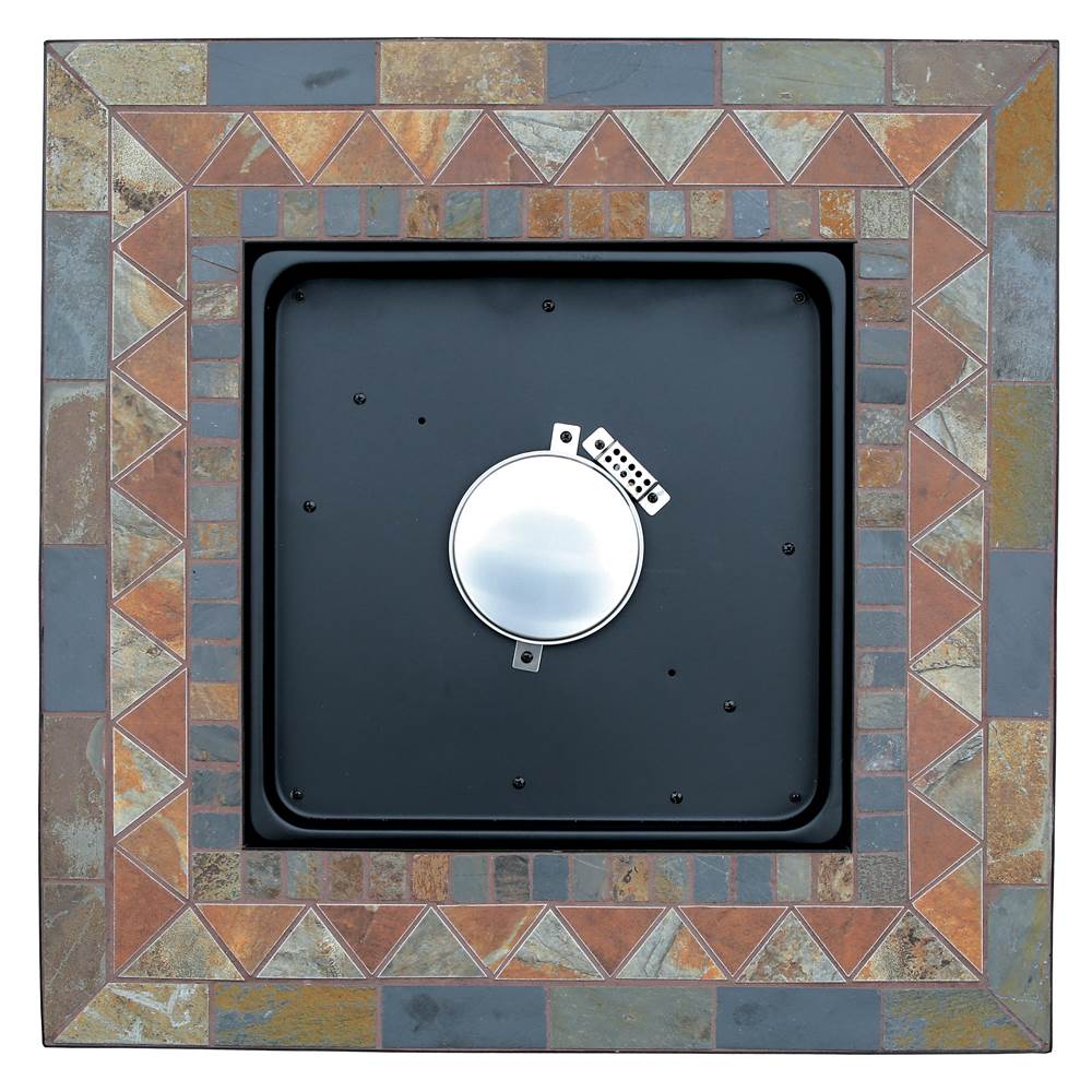Endless Summer Propane Powered Square Outdoor Patio Firetable with Lava Rocks