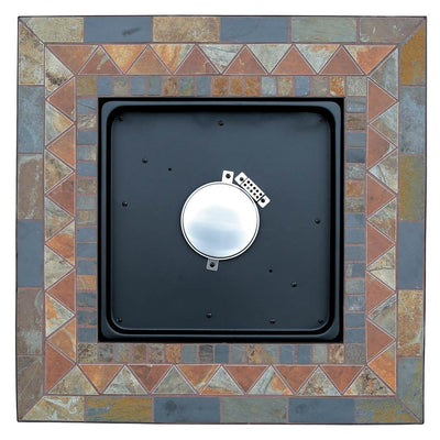 Endless Summer Propane Powered Square Outdoor Patio Firetable with Lava Rocks