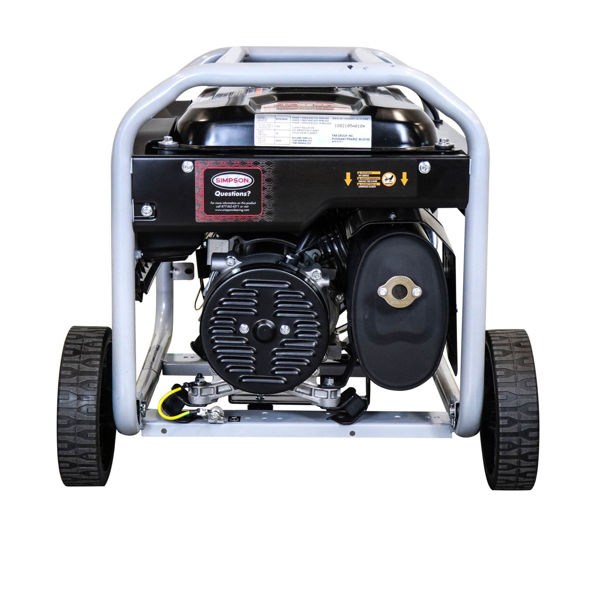 Simpson SPG3645 3,600 Watt 224cc Start Heavy Duty Generator Series (Open Box)