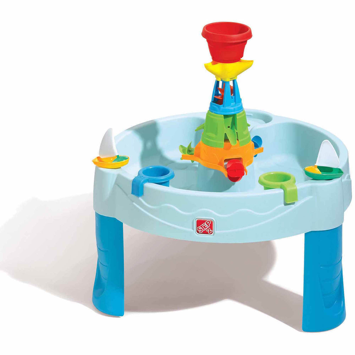 Step2 Water Works Plastic Toddler Play Table w/ 2 Cups & 2 Sailboats (Open Box)