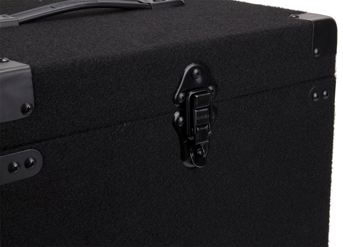 Odyssey Carpeted Pro DJ Case w/ Detachable Lid for 90 LP Vinyl Records (4 Pack) - VMInnovations