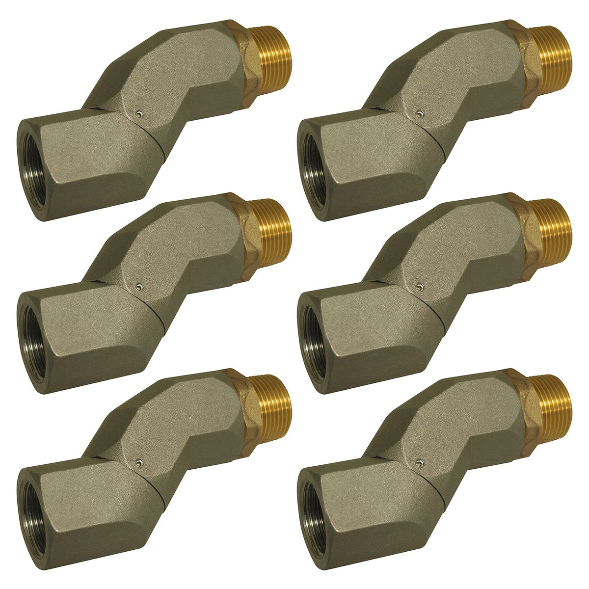 Apache 1-Inch Male Pipe Thread x 1-Inch Female Pipe Thread Fuel Swivel (6 Pack)