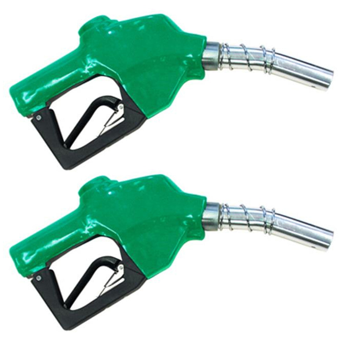 Apache Automatic Replacement Diesel Fuel Pump Transfer Nozzle, Green (2 Pack)