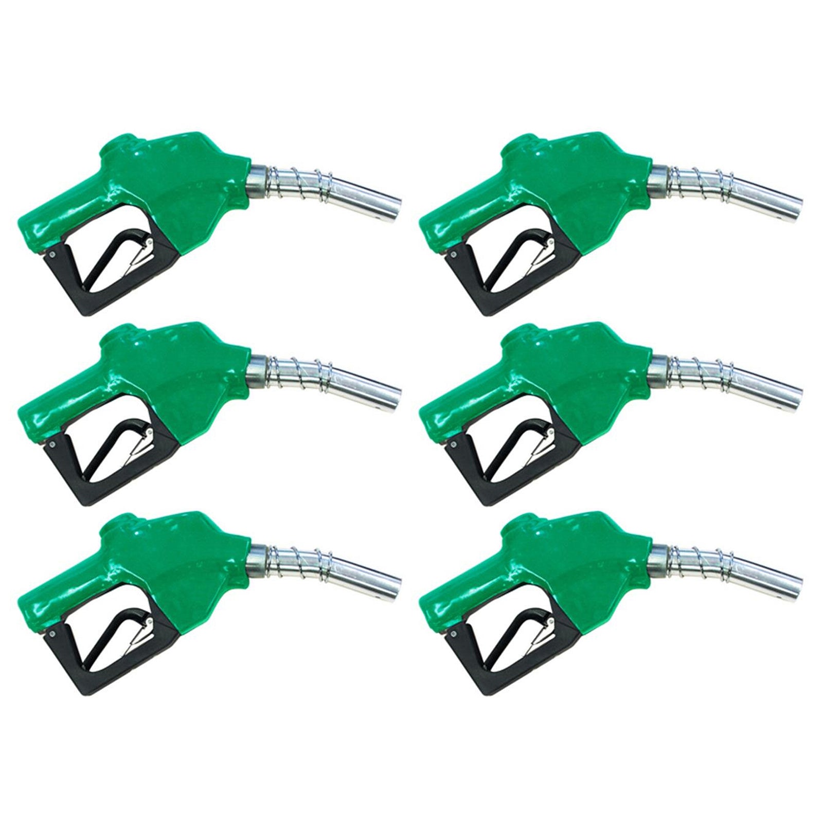 Apache Automatic Replacement Diesel Fuel Pump Transfer Nozzle, Green (6 Pack) - VMInnovations