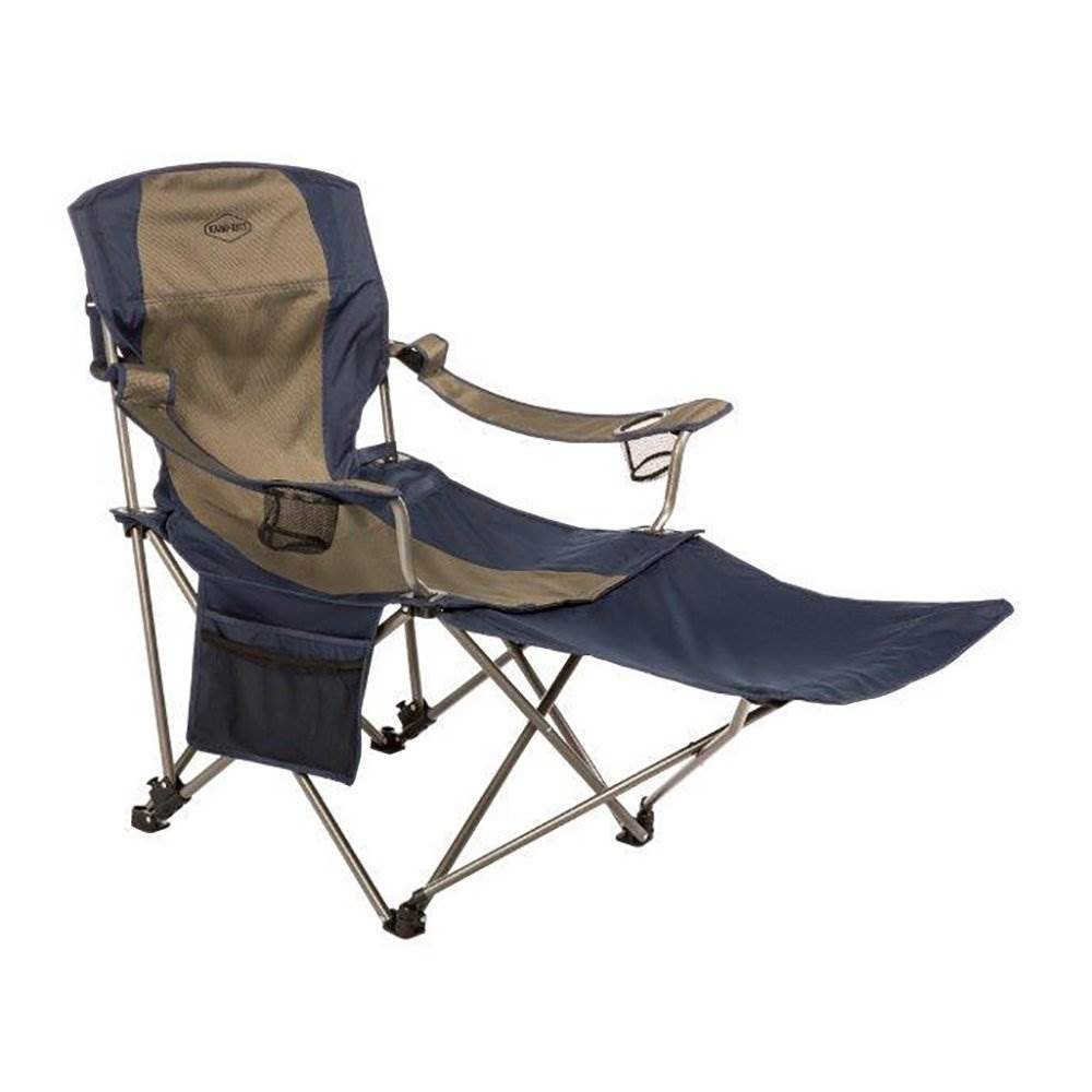 Kamp-Rite Folding Tailgating Camping Chair with Detachable Footrest (4 Pack)