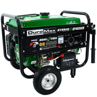 DuroMax Durable 4850 Watt Dual Fuel Hybrid Generator w/ Electric Start(Open Box)