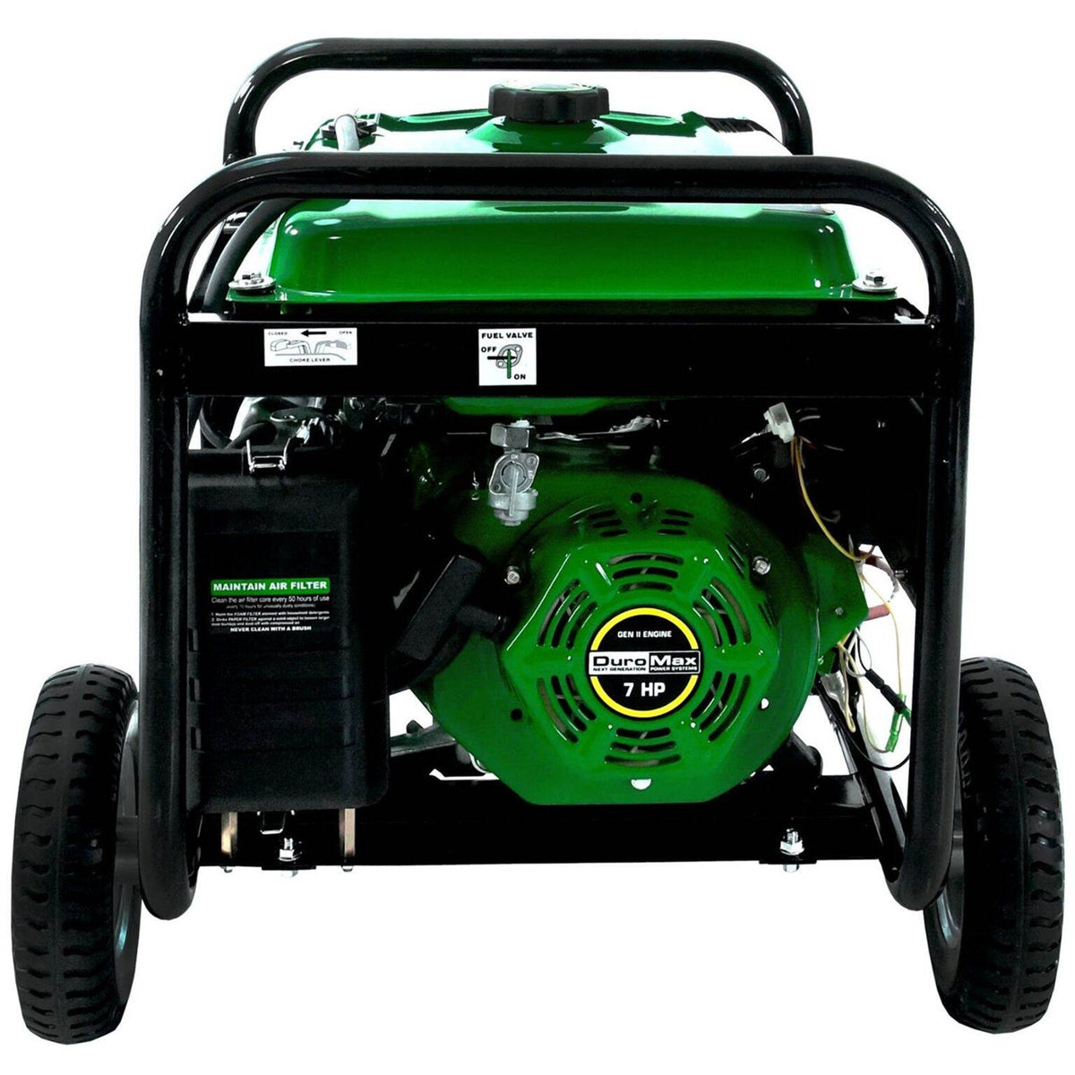 DuroMax Durable 4850 Watt Dual Fuel Hybrid Generator w/ Electric Start(Open Box)
