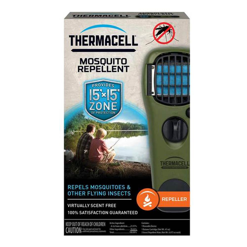 Thermacell Portable Mosquito Repellent with Mats and Cartridge, Olive (Open Box)