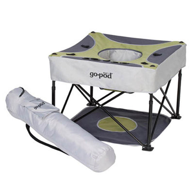 KidCo GoPod Adjustable Height Travel Activity Seat with Floor Mat, Pistachio