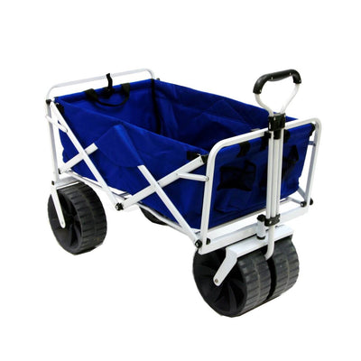 Mac Sports Folding Heavy Duty All Terrain Beach Utility Wagon Cart (Open Box)