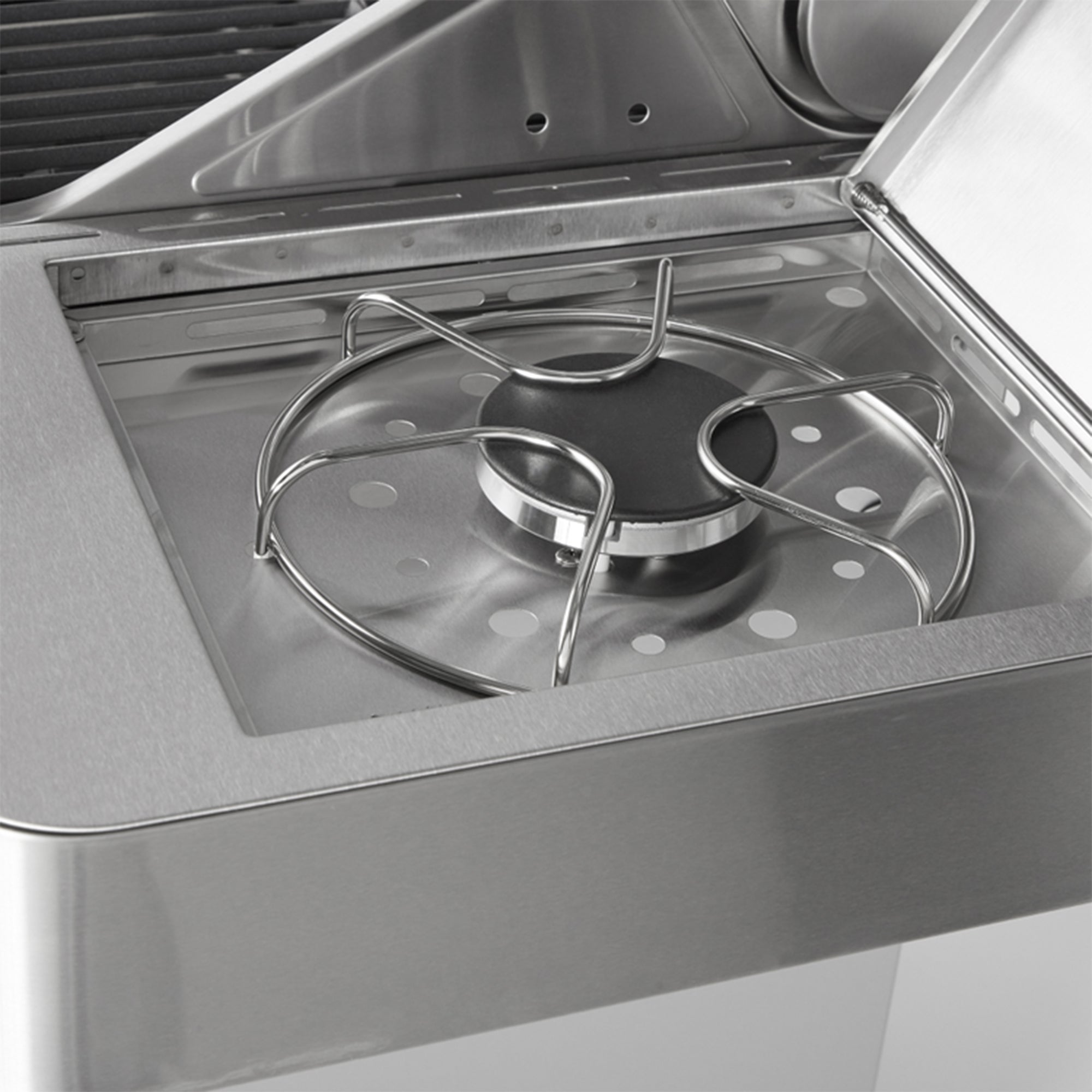 Monument Grills Clearview Lid 4 Burner w/ Side Burner Propane Grill (Open Box)