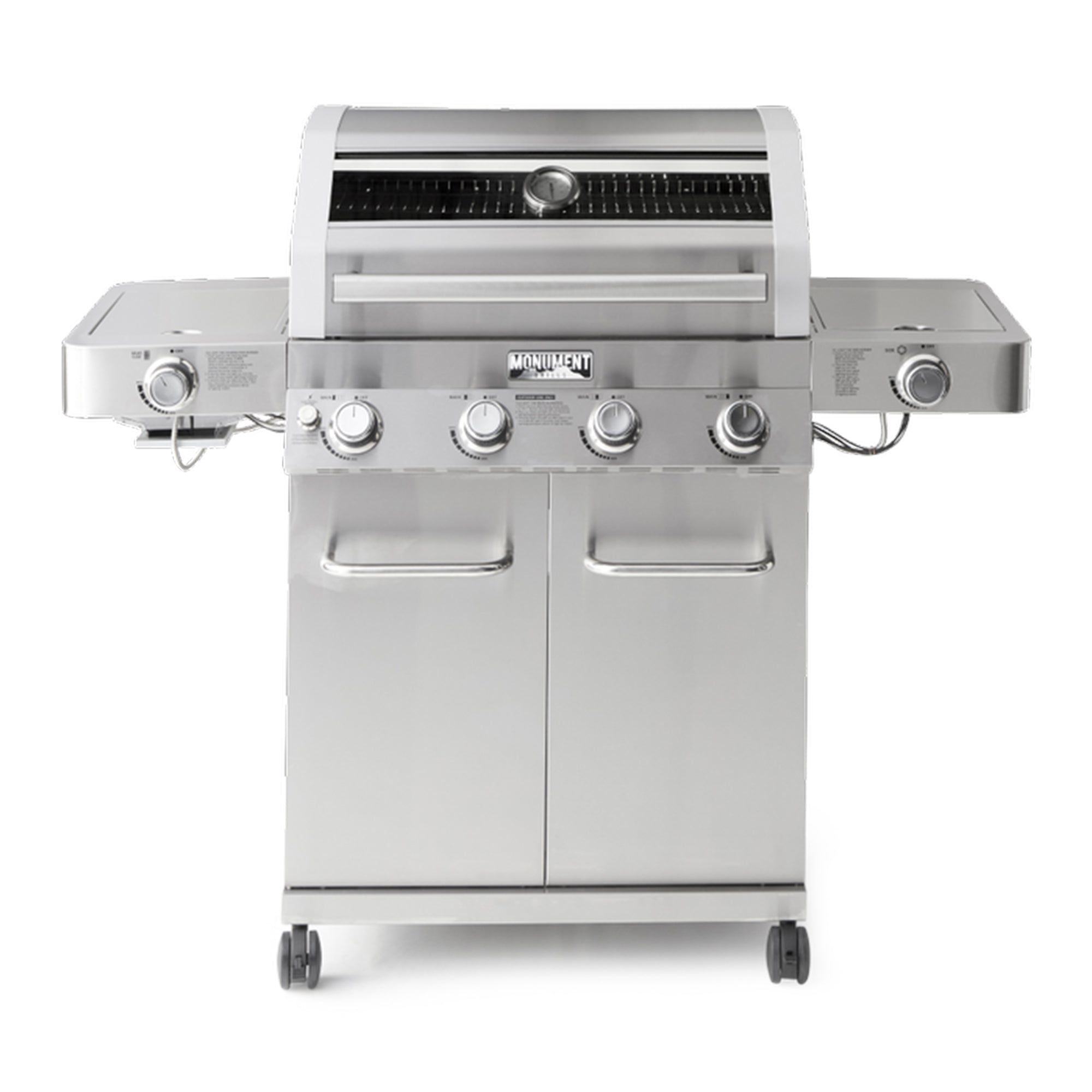 Monument Grills Clearview Lid 4 Burner w/ Side Burner Propane Grill (Open Box)