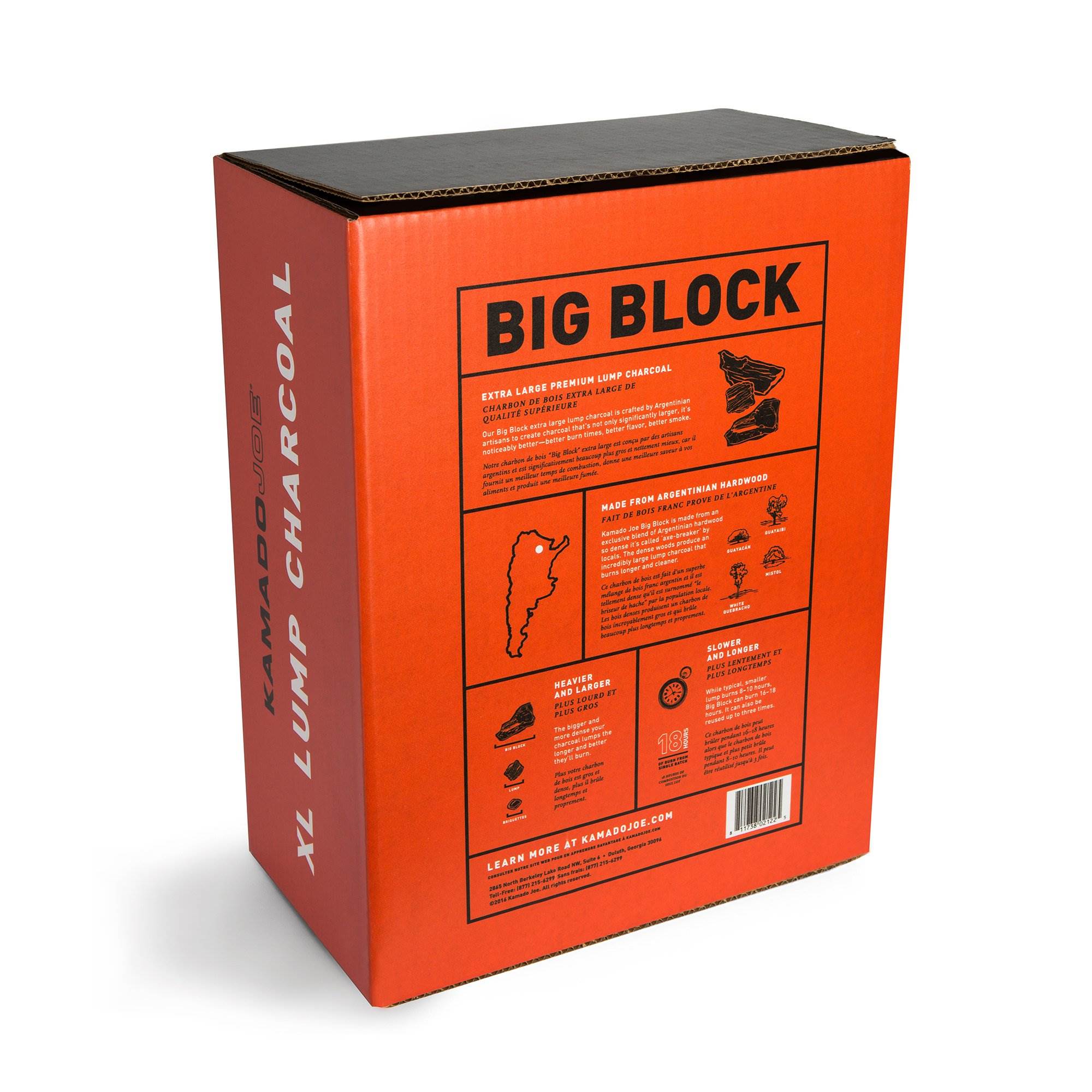 Kamado Joe All Natural Big Block Argentinian XL Premium Charcoal, 20 Lb (2 Pack)