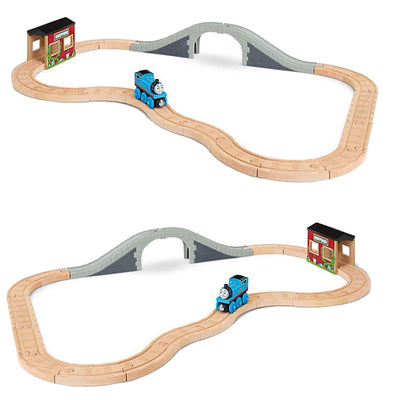 Fisher Price Thomas and Friends Up and Around 5 in 1 Wood Toy Train Set (2 Pack)