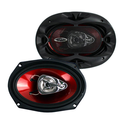 Polk Audio 5.25" 300 Watt 2 Way + Boss 6x9" 3 Way Chaos Exxtreme Car Speakers