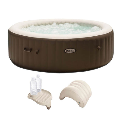 Intex PureSpa 6 Person Inflatable Spa Portable Hot Tub with Cupholder & Headrest