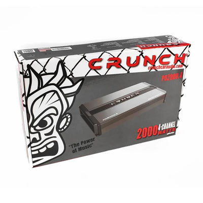 Crunch Power Drive Max 4 Channel + Soundstorm 8 Gauge Car Amp Wiring Kit