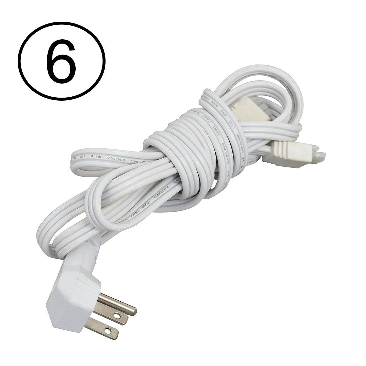 Sylvania LIGHTIFY Power Cord for LED Under Cabinet Smart Lighting (6 Pack)