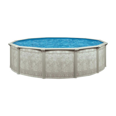 Aquarian Khaki Venetian 18ft x 52in Backyard Above Ground Swimming Pool Package